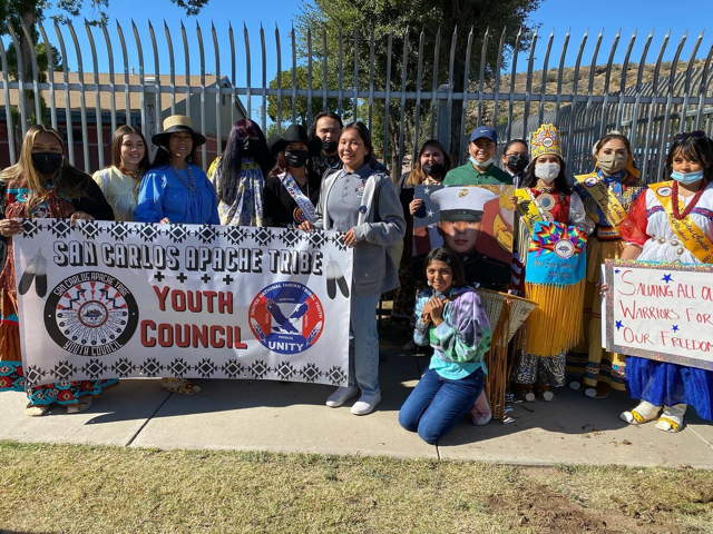 San Carlos Apache Youth featured during Tribal parade