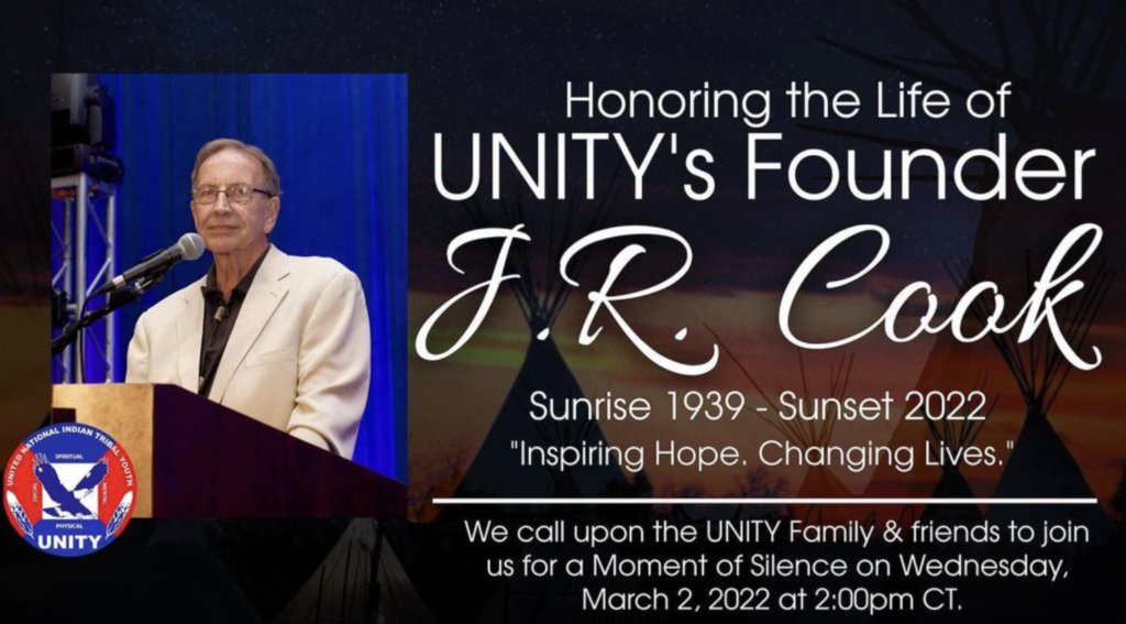 Join UNITY in honoring its Founder, J.R. Cook
