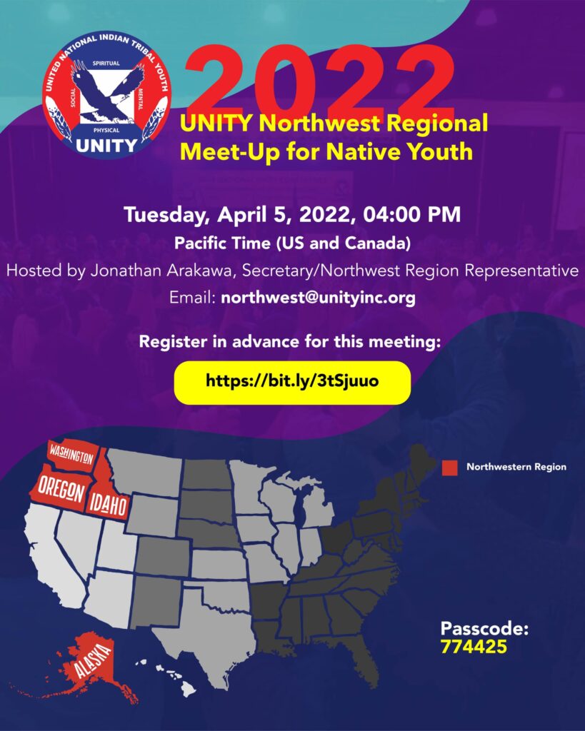 April Meet-ups for Native youth – UNITY
