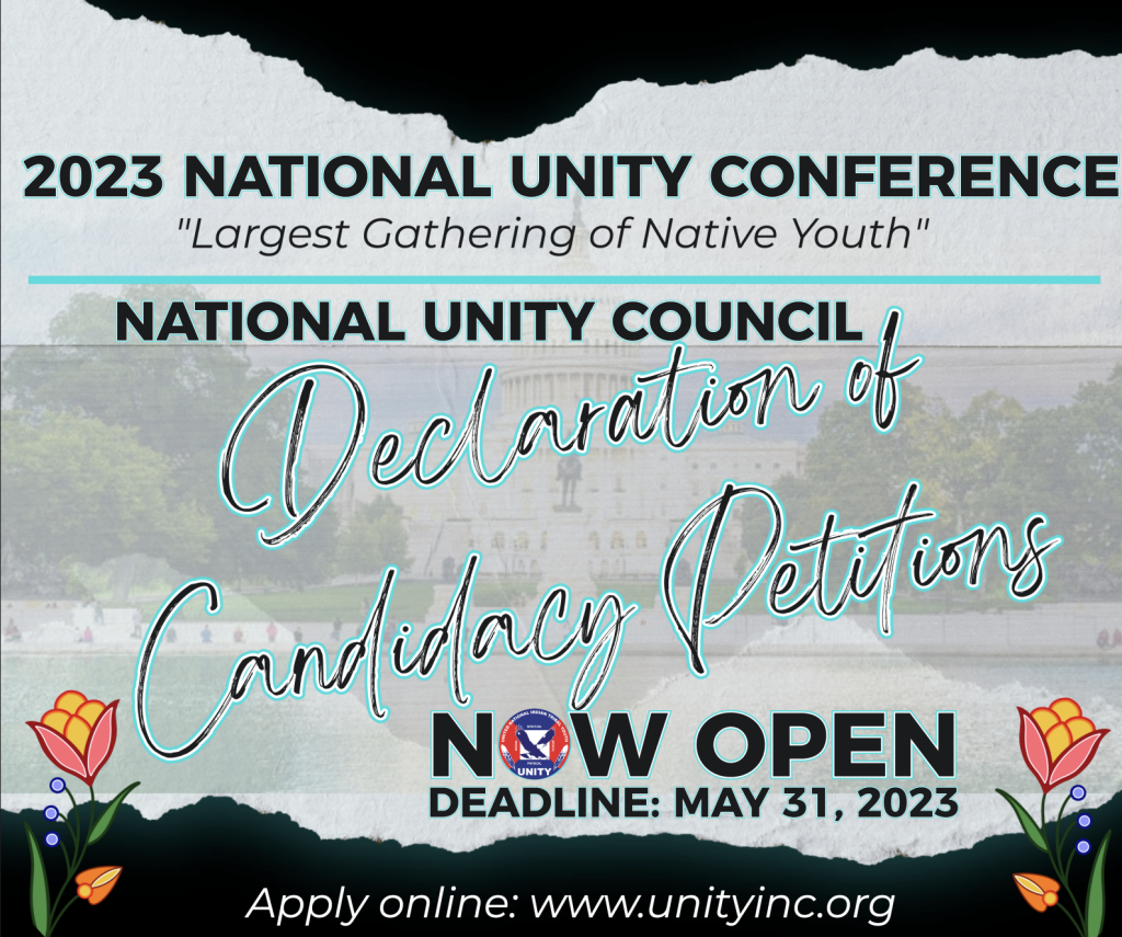 UNITY is seeking Native youth to serve on Executive Committee